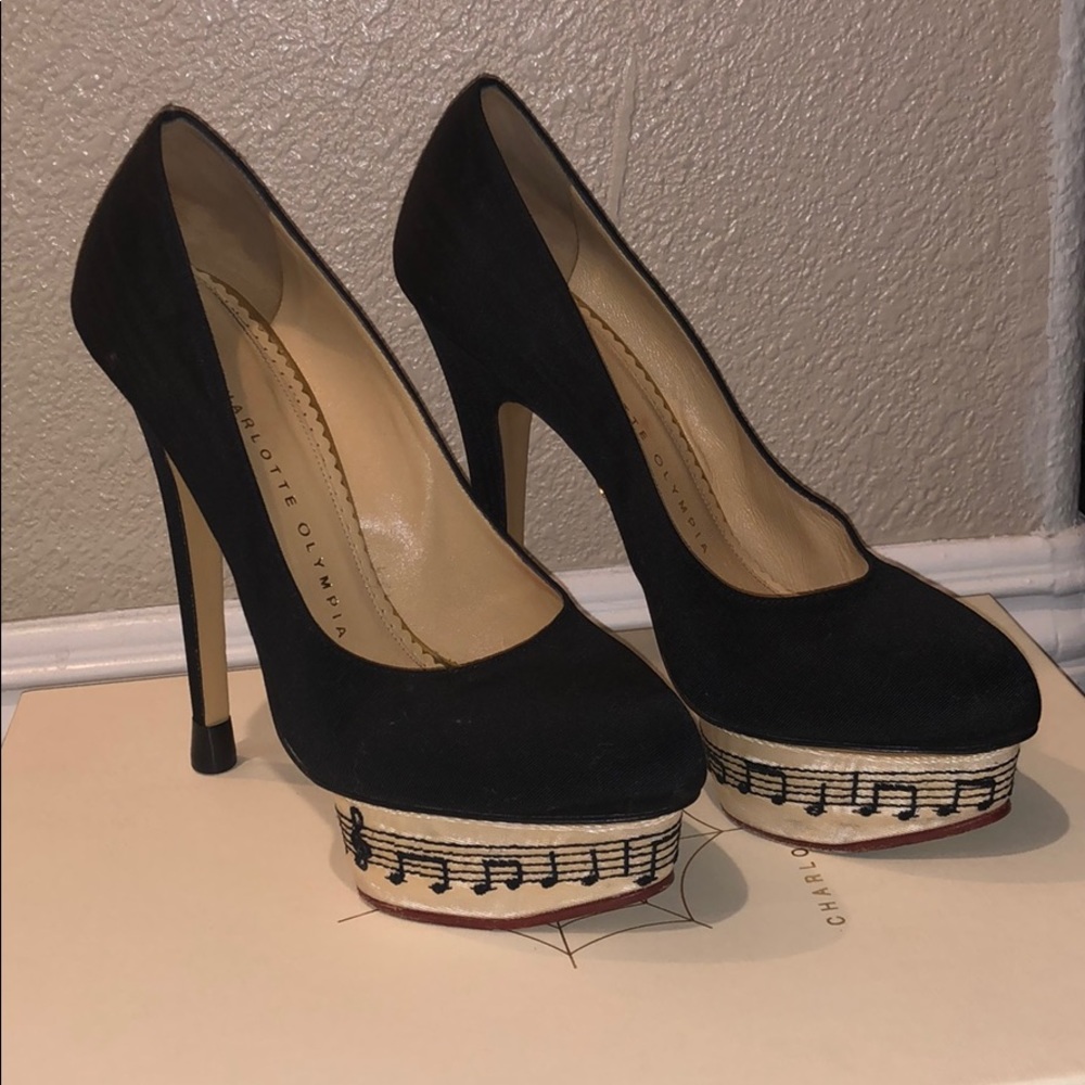 Charlotte Olympia music note heels